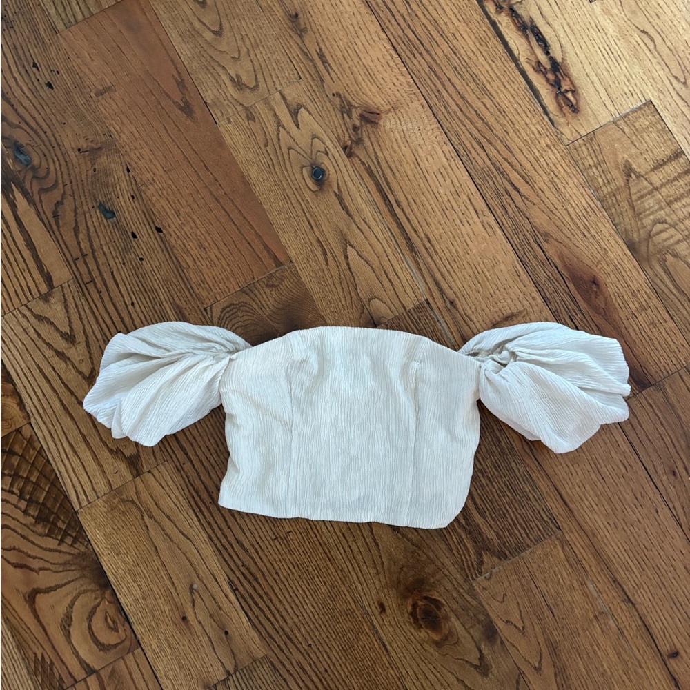 A&F Off-Shoulder Crop Top